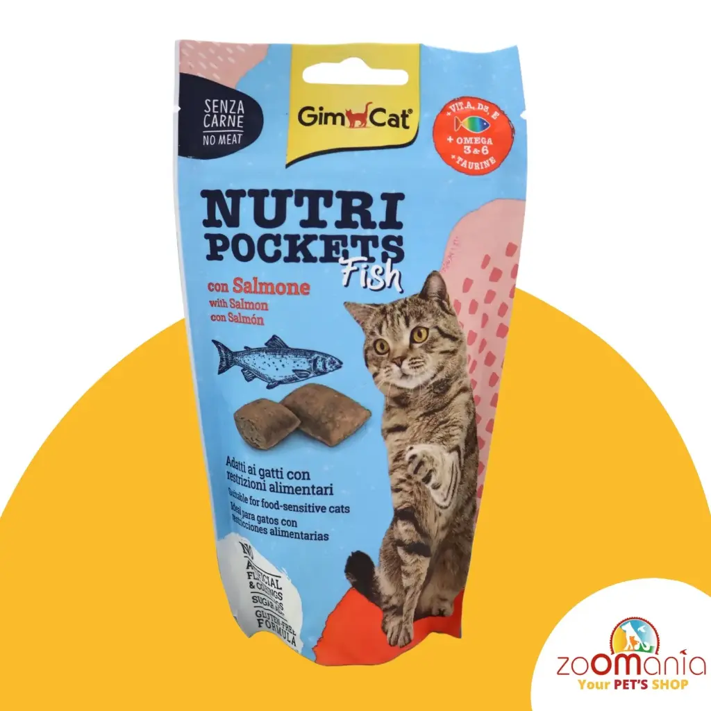 Gim Cat Nutripockets Fish With Salmon 60g