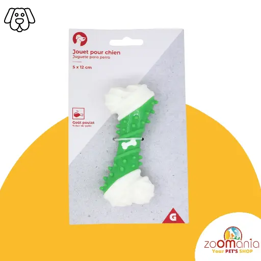 Dog toy green bone gifi