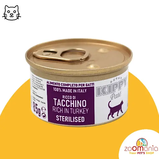 Kippy pate for sterilised with turkey 85gpieces
