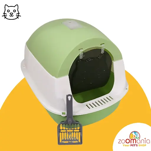 Large cat litter box with cover