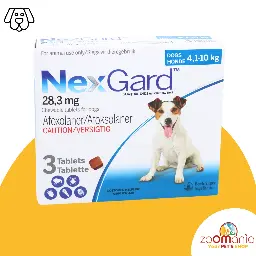 NexGard 4-10 kg — Boîte de 3 comprimés