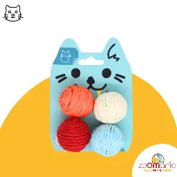 Set of 4 cat toy balls gifi