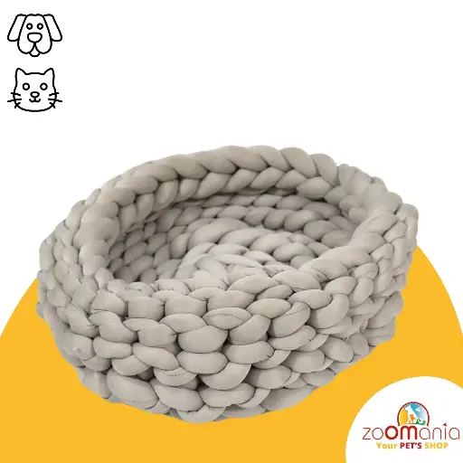 Small knitted sleeping basket