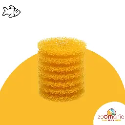 Yellow filtration sponge